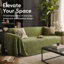 Sofa Blanket & Covers for Couches,Furniture Pad 71"x134",Green
