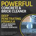 CHOMP! Concrete Oil Stain Remover: Pull It Out Removes and Cleans Oils, Greases from Garage Floors & Driveways, 128 Fl Oz