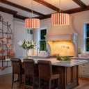 Rattan Pendant Light Plug in: Boho Hanging Lamp Plug in Boho Pendant Light Fixture for Living Room, Bedroom, Dining Room,Kitchen, E26 No Bulb