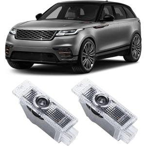 2 Pcs Never Fade Door Light Logo, Projection Ghost Shadow Welcome Puddle Light Compatible with Range Rover 2010-2022 Accessories (White)