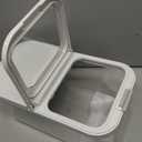 TBMax Rice Flour Storage Container with Automatic Flip-up Lid 13 Lbs | 6.5 Qt, Short and Narrow Food Storage Flour Bin for Kitchen Drwer Organization, Pet Dog Cat Food Storage Container