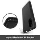 PATCHWORKS ITG Designed for Samsung Galaxy S20 5G Case 6.2 inch (2020) Ultra Slim Fit Thin Shockproof Hard Back Non Slip Stylish Matte Protective Phone Case [Military Grade Drop Test] - Black