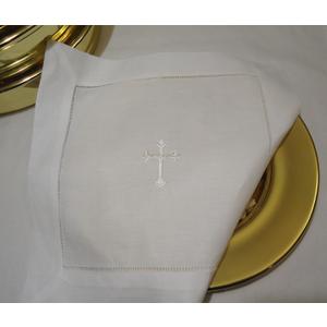 10pcs Integrity Designs White Linen Altar Cloth White Cross Embroidery