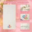 2 Pcs Easter Hand Towels for Bathroom Eggs Easter Bath Towels Beige 100% Cotton Jacquard Embroidered Decorative Gift Set Kitchen Decor Home Accessories