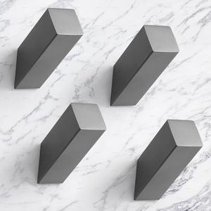 NINETREX Towel Hooks Grey SUS304 Stainless Steel 4 Pack Heavy Duty Modern Wall Hooks Robe Hook for Bathroom Livingroom Hotel Style Wall Mounted NINETREX Towel Hooks Grey SUS304 Stainless Steel 4 Pack Heavy Duty Modern Wall Hooks Robe Hook for Bathroom Livingroom Hotel Style Wall Mounted