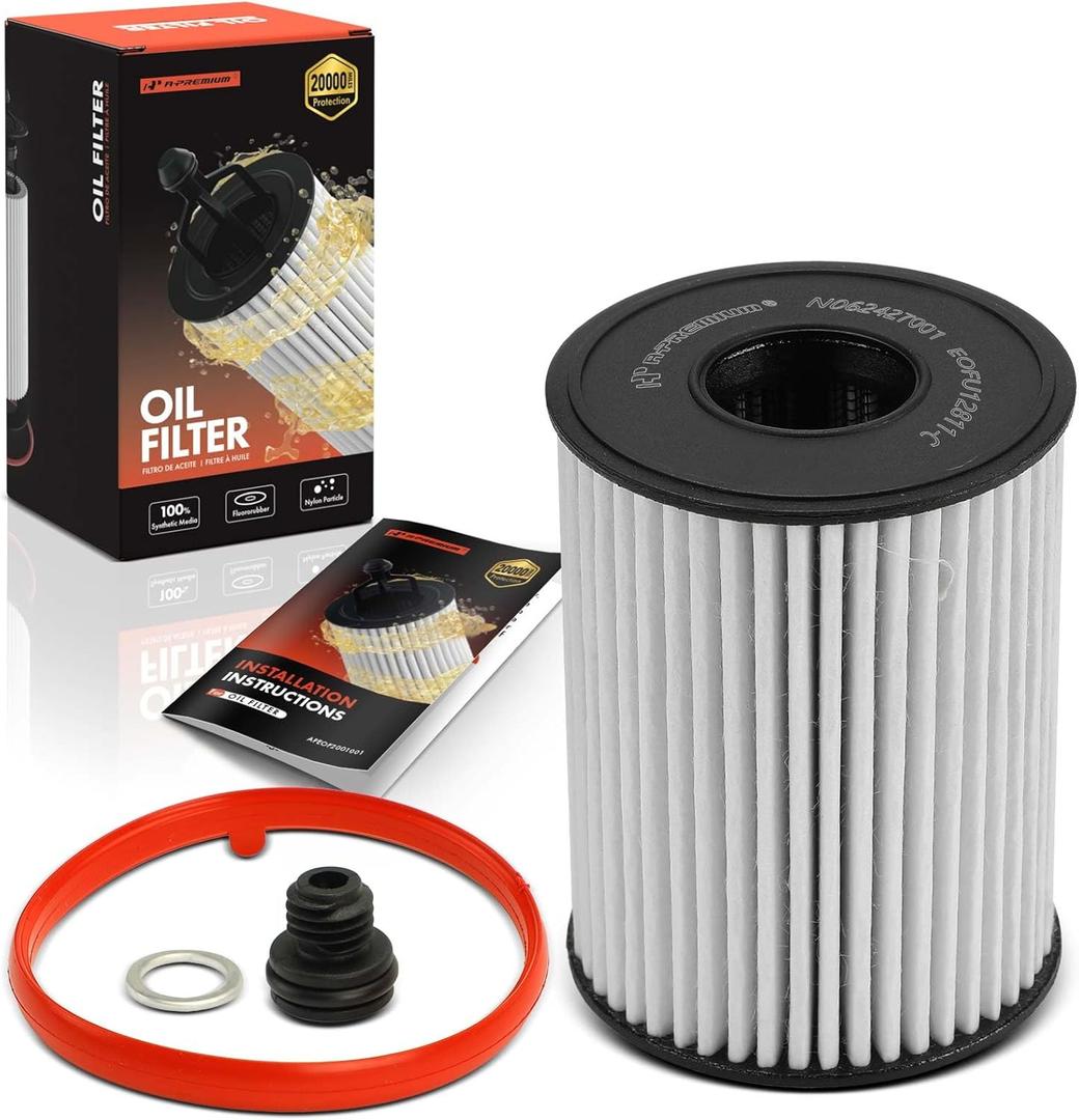 A-Premium 20K Miles Upgrated Protection Oil Filter Compatible with Hyundai & Kia Models - Sonata, Sorento, Santa Fe, Sportage, Tucson, K5, Santa Cruz