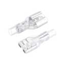 uxcell 100pcs 6.3mm Wire Terminals Connector Quick Splice Female Spade Connect with Insulating Sleeve