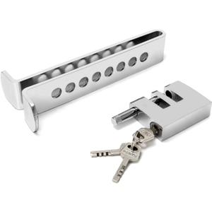 QWORK Anti-Theft Clutch Lock, Stainless Steel Car Brake Lock, Security Device for Vehicle Protection (1 Pack)