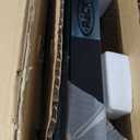 KICK Quad 48 4-in-1 Multi Game Table - Combo Game Table Set - Foosball, Billiards/Pool, Glide Hockey and Table Tennis for Home, Game Room, Friends and Family! (Brown)