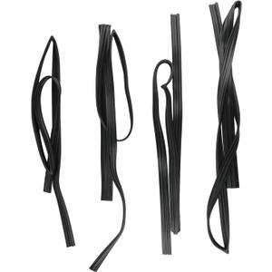 MOTOALL Weatherstrip Seal Rubber Strip Front Rear Door Glass Run Channel Fit for Toyota Land Cruiser 1991-1997 for Lexus LX450 1996-1997 Replaces 6814160010 6815160010 6814260011 6815260011
