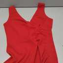 WOOSEA Women Sleeveless V Neck Split Evening Cocktail Long Dress, Medium