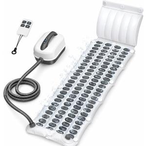 Portable Spa Bubble Bath Mat with Remote,6-Speed Adjustable Bubbles & Non-Slip Suction Cups,Full Body Waterproof Bubble Mat for Bathtub to Relieve Muscle Fatigue, Stress & Improve Circulation