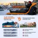 ZOOOBELIVES Inflatable Camping Sleeping Pad, 4-Inch Thick Full Air Support, No Bottoming Out for Side Sleepers, Camping & Backpacking Mattress with Built-in Foot Pump, Durable & Compact Airlive2000