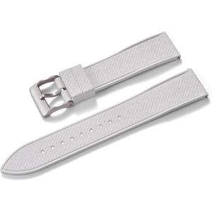 20MM  Fluoroelastomer/FKM Rubber Watch Bands for Men Women - Quick ReleaseReplacement Waterproof Sport Straps