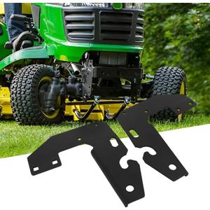 ASTROSYNC Mounting Brackets Fit for John Deere 46" Shovel Snow Sweeper, Front Blade Snow Plow Mounting Brackets Replace GXH24760 GXH24761 Black, 2Pcs