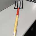 Heavy Duty Garden Fork for Digging, 4 Tines Pitch Fork for Gardening Compost, Garden Pitch Fork with Wooden Handle, 45 Inches