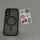 TOCOL for iPhone 17 Case, Compatible with Magsafe, Full Camera Protection, Built-in Magnetic Ring, Drop Protection, Translucent Matte Phone Case for iPhone 17 6.3 inch (Black)