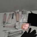 Ufree 5 in 1 Curling Iron with Interchangeable Ceramic Barrels (0.35"-1.25"), Curling Wand Set with Flat Iron Hair Straightener, Instant Heat Up, Dual Voltage Hair Curler, Gifts for Women (Rose Gold)