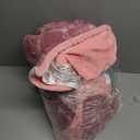 Smoofy Faux Fur Throw Blanket for Couch  Blush Pink Fluffy Cozy Rabbit Fleece, Plush Soft Bubble Blanket for Sofa & Bed, for Mom, Warm Fuzzy Home Room Decor Throw 50" x 60"