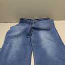 Sidefeel Women's Wide Leg Jeans High Waisted Stretchy Jeans Straight Leg Loose Fit Zimbaplatinum Ankle Denim Pants (10, Blue)