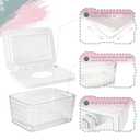 Wipes Dispenser, One-Handed Operation Wipe Holder for Baby & Adult, Seal-Designed Wipes Container for Bathroom Keep Diaper Wipes Fresh (2 Pack White)