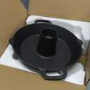 Onlyfire Universal Cast Iron Chicken Roaster, Pre-Seasoned Poultry Roaster Beer Can Turkey Holder with Roasting Pan for Most Grills and Oven