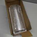 Glass Cylinder Vases Set of 2, Hewory Glittery Silver Vase for Centerpieces, Glass Hurricane Candle Holders for Pillar Floating Candle, Tall Round Vase for Wedding Anniversary Events Home Table Decor