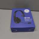 Bluetooth Headset for Truck Drivers, Single Ear Wireless Headphone with Noise Cancelling Mic, Mute Button, Hands-Free Calling, 60H Battery Life for Call Center, Office & Mobile Phone