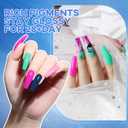 beautilux Gel Nail Polish, 6 Colors 10ml Gel Polish, Soak Off Pastel Nail Gel Nail Art Starter Manicure Salon (MT-16)