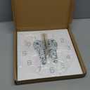 The Geeky Days Dentistry Tooth Wall Clock Dental Care Symbols Acrylic Hanging Clock Battery Quiet Movement Wall Watch Dental Department Decor Wall Sign (Without Light)