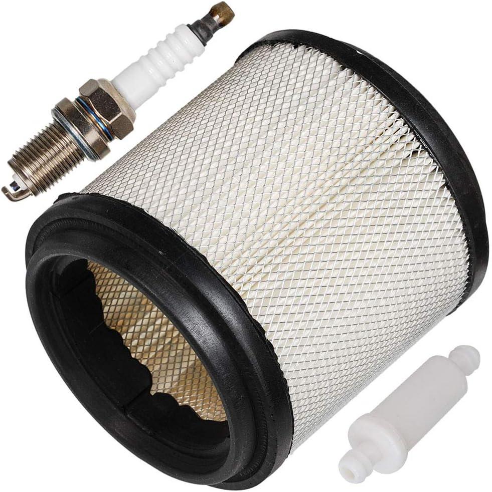 HIFROM 7080369 Air Filter Cleaner with Inline Fuel Filter 2530009 Spark Plug replacement for ATV Trail Boss 250 Trail Blazer 250 Xplorer; Polaris 300 300 350L Big Boss 400 Sportsman 400L Sport 400