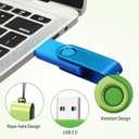 Copkim 50 Pack 32GB USB 2.0 Flash Drives Bulk Portable USB Thumb Drives Swivel with LED Light Swivel Flash Memory Pen Jump Stick for Data Storage Back to School Office Employee Appreciation Gift
