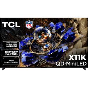 TCL 98-Inch Class X11K Series QD-Mini LED 4K UHD Google Smart TV Ultra Premium Mini-LED TV - QLED, 144hz, Anti-Reflective Screen, Bang & Olufsen Audio, Dolby Atmos (98X11K, 2025 Model)