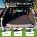 Upgraded Hybrid Foam & Air SUV Mattress with Rechargeable Built-in Pump, Quick Inflation & Deflation, 4" Ultra-Thick, Comfortable Mattress for Car Camping & Road Trips, Perfect for Mid & Large SUVs, 75.6"L x 53"W x 4"Th