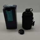 BUZIO 1 Gallon Water Jug with Straw Handle Lid, 128oz Water Bottle Stainless Steel Double Wall Hydro Jug 18/8 Food Grade Thermo Mug Keep Cold 48H & Hot 24H, Black