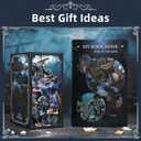 CCCDF Book Nook Kit, 3D Wooden Puzzle for Adults Teen, DIY Ocean Miniature Dollhouse Booknook Kit with Led Light and Dust Cover (Song of The Sirens)