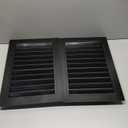 Gisafai 2 Pcs 12" x 18" Gable Vent Aluminum Alloy Wall Vents Shed Attic Vent with Screen Return Air Grill with Screws, for Ventilation Exterior Doors Wall House (Black)