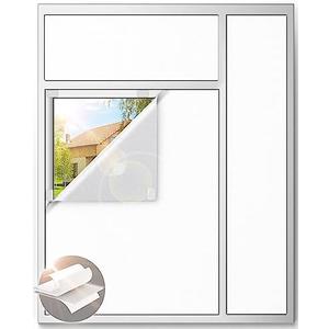White Blackout Curtains for Bedroom, 100" x 58" Portable Blackout Blinds with 20 Sets Hooks & Loops Strips for 100% Blackout Window Film, Temporary Black-out Shades for Windows Cover Nursery Travel RV