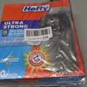 Hefty Ultra Strong 13 Gallon Trash Bags, Black Tall Kitchen Trash Bags 13 Gallon Size, Break Resistant Drawstring Enclosure, Continuous Odor Control, Blackout, Clean Burst Scent, 80 Bags