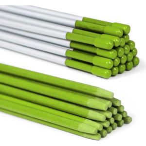 Reflective Driveway Markers 48 Inch, 25 Pack Fiberglass Green Sticks | UV Coating, Flexible Marker for Parking, Property Lines, Snow Plowing, Yard Boundaries and Plant Support