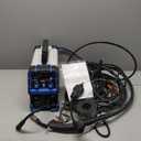AZZUNO Aluminum MIG Welder 155Amp, Dual Vlotage 110V/220V 5-in-1 Welder Machine Gasless MIG/Gas MAG/Aluminum MIG/Stick/Lift TIG Welding, Multiprocess Welding Machine