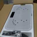 Shake Plate Vibration Exercise Machine for Lymphatic Drainage Massager & Weight Loss, 400 lbs Capacity Whole Body Vibrating Plate Workout for Women and Men (Light White)