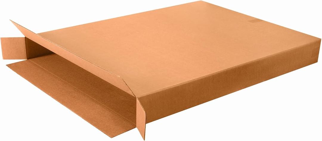 Box USA Moving Boxes, 36"L x 5"W x 48"H 5-Pack Large Side Loading Corrugated Cardboard Box for Packing, Shipping and Storage
