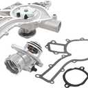 ApplianPar Water Pump and Engine Coolant Thermostat Housing Assembly for Mercedes-Benz C240 C280 C320 CL500 C43 C55 AMG CLK500 E320 E430 E500 ML320 S430 R500 SLK320