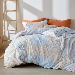 Bedsure Duvet Cover King Size - Reversible Vintage Floral Duvet Cover Set with Zipper Closure, 3 Pieces Winter Sky Bedding Set with 8 Corner Ties and 2 Pillow Shams 20"x36"