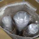 I00000 200 Pack Gold Plastic Cups, 9 Oz Elegant Clear Plastic Cups Gold Rimmed Disposable Glasses Fancy Disposable Party Cup Wedding Cup Drinking Tumblers Cocktail Glasses Perfect for Party