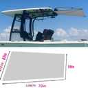 T-Top Boat Shade Kit Yacht T-Top Canopy Extension Extender Sun Shade Easy Install Extend Shaded (70"x82"x59")