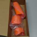 Savadicar Orange Interior Accessories - Handbrake & Gear Shift Knob Trim Set for 2018-Present Jeep Wrangler JL JLU 4XE & Gladiator JT - Solid Color Interior Decor Upgrade Option, 3-Piece