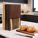 Acacia Wood Cutting Board Book Set, 3-Piece Decorative Chopping Boards with Stand | Book-Shaped Design| Dishwasher Safe for Easy Cleaning | Ideal for Meat, Vegetables | Unique Gift for Home Cooks