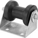 4" Boat Trailer Spool Stationary Keel Roller Bracket Assembly for 2" Trailer Tongue Frame